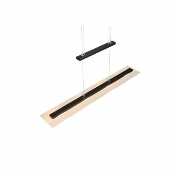 Luminaires Reality Suspension Reality MILOS LED Noir, 4 lumières* Lampes En Verre