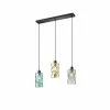 Luminaires Reality Suspension Reality SWIRL Noir, 3 lumières* Lampes En Verre