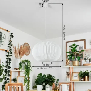 hofstein Suspension Regufe Blanc, 1 lumière* Lampes Modernes