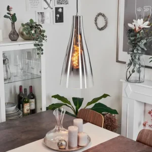 hofstein Suspension Rehula Chrome, 1 lumière* Lampes Modernes