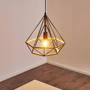 hofstein Suspension Riekje Noir, 1 lumière* Lampes Modernes