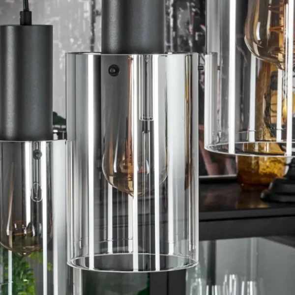 hofstein Suspension Sambour Noir, 4 lumières* Lampes Modernes