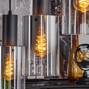 hofstein Suspension Sambour Noir, 4 lumières* Lampes Modernes