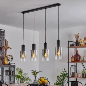 hofstein Suspension Sambour Noir, 4 lumières* Lampes Modernes