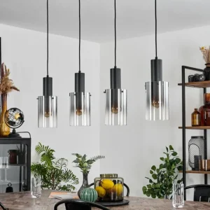 hofstein Suspension Sambour Noir, 4 lumières* Lampes Modernes