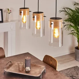 hofstein Suspension Sarteano Noir, 3 lumières* Lampes Modernes