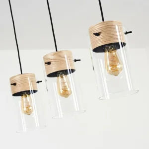 hofstein Suspension Sarteano Noir, 3 lumières* Lampes Modernes