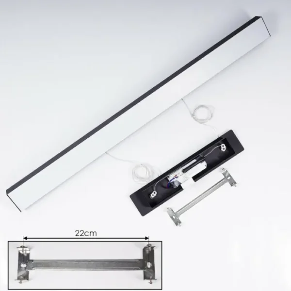 hofstein Suspension Seaton LED Noir, 1 lumière* Lampes En Verre
