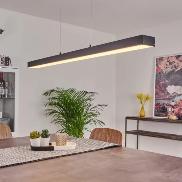 hofstein Suspension Seaton LED Noir, 1 lumière* Lampes En Verre