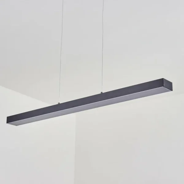 hofstein Suspension Seaton LED Noir, 1 lumière* Lampes En Verre