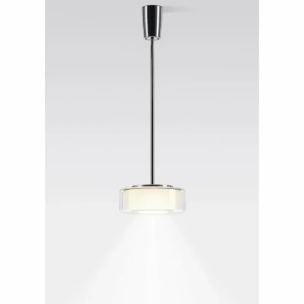 Luminaires Serien Lighting Suspension Serien Lighting CURLING LED Aluminium, Chrome, 1 lumière* Lampes En Verre