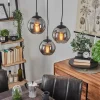 hofstein Suspension Sernf Noir, 3 lumières* Lampes Modernes