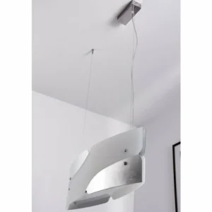 Sil Lux Suspension Chrome, 4 lumières* Lampes En Verre