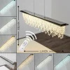 hofstein Suspension Slidre LED Chrome, 1 lumière, Télécommandes* Lampes En Verre