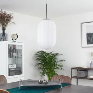 hofstein Suspension Sénal Chrome, 1 lumière* Lampes En Verre