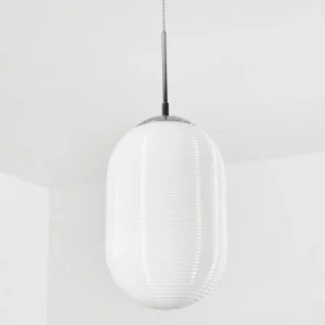 hofstein Suspension Sénal Chrome, 1 lumière* Lampes En Verre