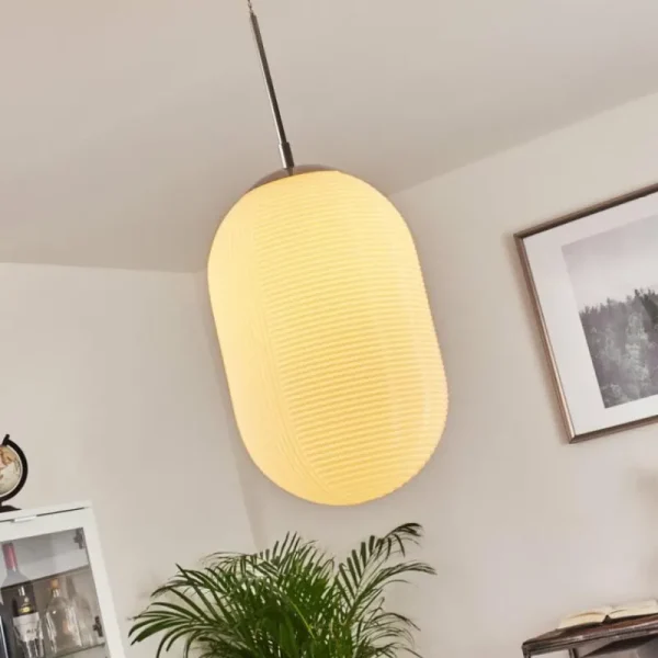 hofstein Suspension Sénal Chrome, 1 lumière* Lampes En Verre
