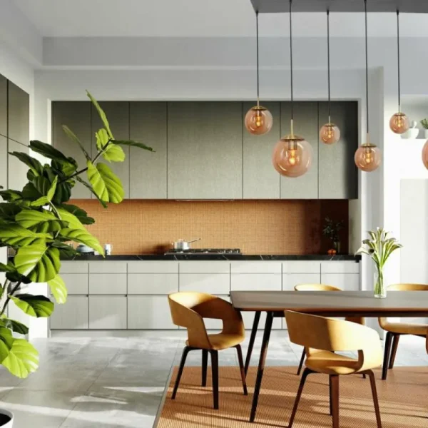 Luminaires Steinhauer Suspension Steinhauer Bollique Laiton, 6 lumières* Lampes En Verre