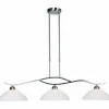 Luminaires Steinhauer Suspension Steinhauer CAPRI Acier inoxydable, 3 lumières* Lampes En Verre