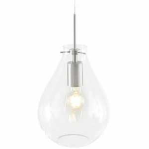 Luminaires Steinhauer Suspension Steinhauer Glass light Acier inoxydable, 1 lumière* Lampes En Verre