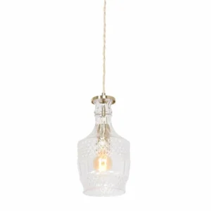 Luminaires Steinhauer Suspension Steinhauer Grazioglass Laiton, 1 lumière* Lampes En Verre