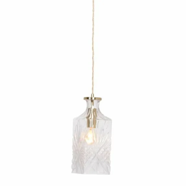 Luminaires Steinhauer Suspension Steinhauer Grazioglass Laiton, 1 lumière* Lampes En Verre