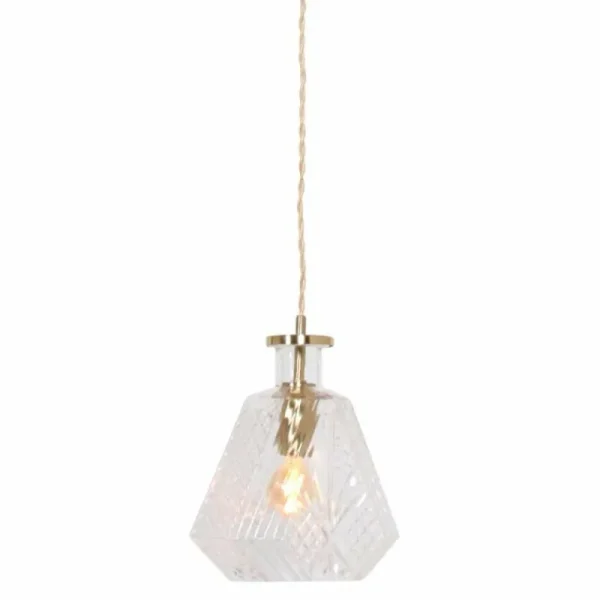 Luminaires Steinhauer Suspension Steinhauer Grazioglass Laiton, 1 lumière* Lampes En Verre