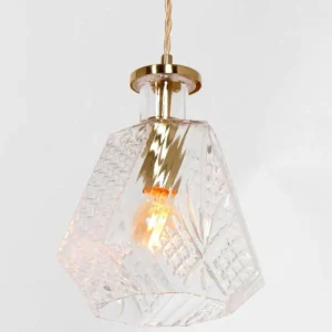 Luminaires Steinhauer Suspension Steinhauer Grazioglass Laiton, 1 lumière* Lampes En Verre