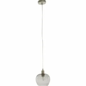 Luminaires Steinhauer Suspension Steinhauer Lotus Acier inoxydable, 1 lumière* Lampes En Verre