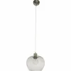 Luminaires Steinhauer Suspension Steinhauer Lotus Acier inoxydable, 1 lumière* Lampes En Verre