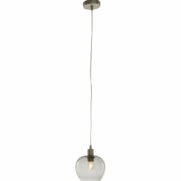 Luminaires Steinhauer Suspension Steinhauer Lotus Acier inoxydable, 1 lumière* Lampes En Verre