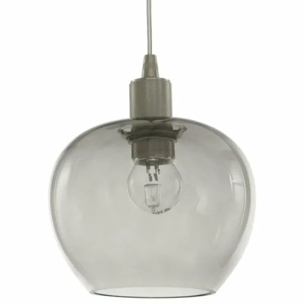 Luminaires Steinhauer Suspension Steinhauer Lotus Acier inoxydable, 1 lumière* Lampes En Verre