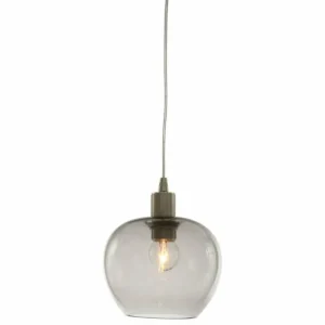 Luminaires Steinhauer Suspension Steinhauer Lotus Acier inoxydable, 1 lumière* Lampes En Verre