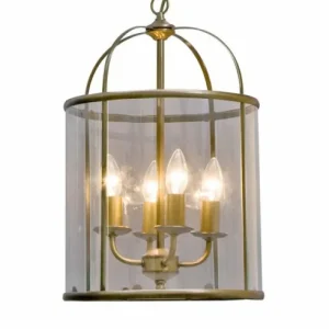 Luminaires Steinhauer Suspension Steinhauer PIMPERNEL Bronze, 4 lumières* Lampes En Verre