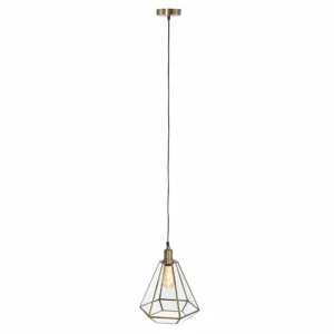 Luminaires Steinhauer Suspension Steinhauer PIMPERNEL Bronze, 1 lumière* Lampes En Verre