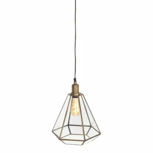 Luminaires Steinhauer Suspension Steinhauer PIMPERNEL Bronze, 1 lumière* Lampes En Verre