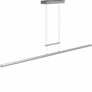 Luminaires Steinhauer Suspension Steinhauer Profilo LED Acier brossé, 1 lumière* Lampes En Verre