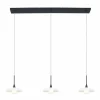 Luminaires Steinhauer Suspension Steinhauer Tallerken LED Nickel mat, 3 lumières* Lampes En Verre