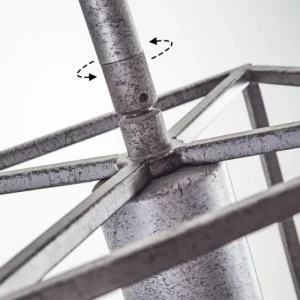 hofstein Suspension Svene Gris, Noir, 5 lumières* Lampes Modernes