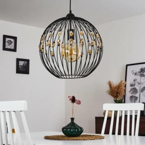 hofstein Suspension Tawasu Noir, 1 lumière* Lampes Modernes