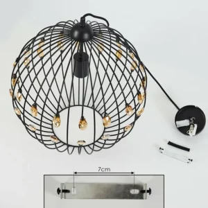 hofstein Suspension Tawasu Noir, 1 lumière* Lampes Modernes