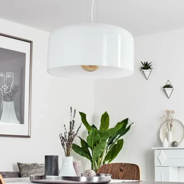 hofstein Suspension Tembotalo Blanc, 1 lumière* Lampes En Verre