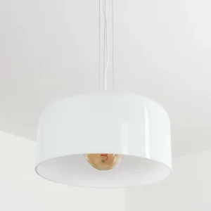 hofstein Suspension Tembotalo Blanc, 1 lumière* Lampes En Verre