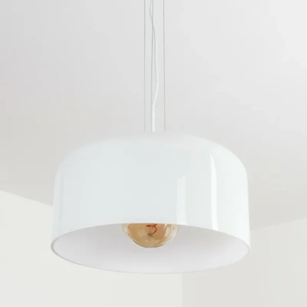 hofstein Suspension Tembotalo Blanc, 1 lumière* Lampes En Verre