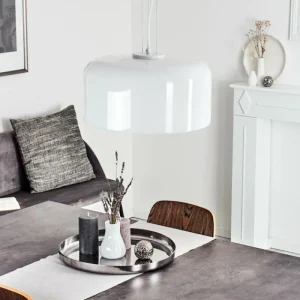 hofstein Suspension Tembotalo Blanc, 1 lumière* Lampes En Verre