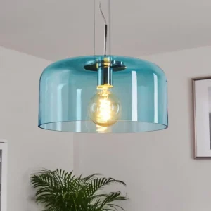 hofstein Suspension Tembotalo Chrome, 1 lumière* Lampes En Verre