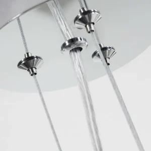 hofstein Suspension Tembotalo Chrome, 1 lumière* Lampes En Verre