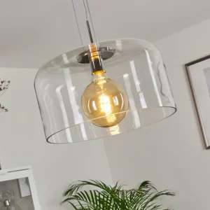hofstein Suspension Tembotalo Chrome, 1 lumière* Lampes En Verre
