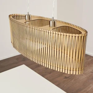 hofstein Suspension Timmele Bois clair, 2 lumières* Lampes Modernes
