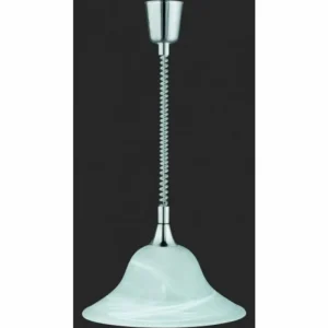 Luminaires Trio Suspension Trio 3407 Nickel mat, 1 lumière* Lampes En Verre